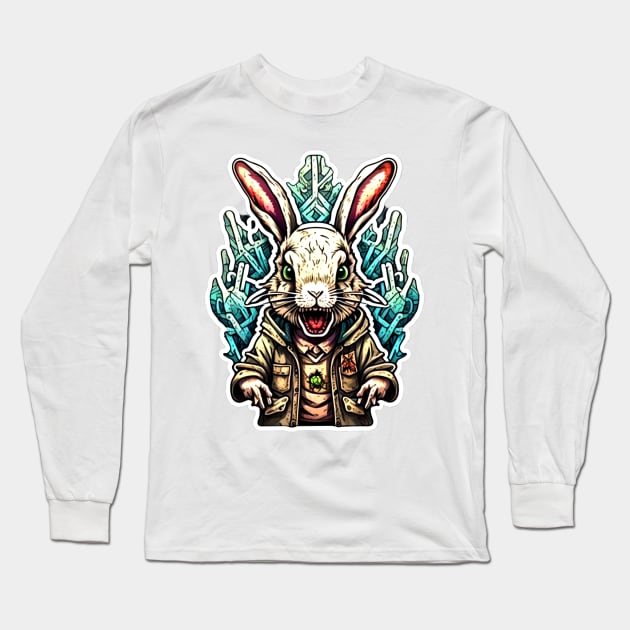 Zombie Rabbit Long Sleeve T-Shirt by Sugarori